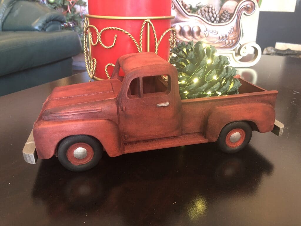 Red Christmas Truck
